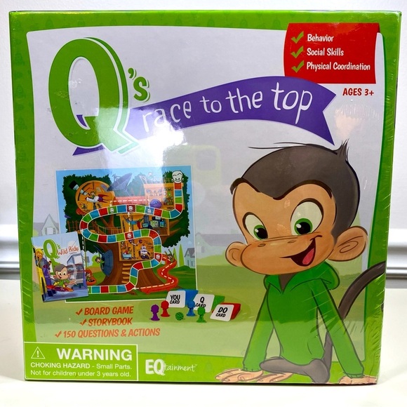 Q's Race to The Top Educational Board Game with Book: Social‎ Skills Manners - Picture 2 of 7